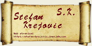 Stefan Krejović vizit kartica